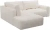 Vente-unique - LORIONA Sofa Stoff Beige - B 205 cm x H 90 cm x L 275 cm Bild 4