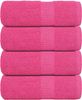 vidaXL Gästetücher FROGN 4 Stk. Rosa 30x50 cm 360 g/m² 137044 Bild 1