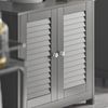 SoBuy FRG237-II-DG Waschbeckenunterschrank, MDF, Lackiert, Dunkelgrau, 57 x 58 x 34 cm Bild 5
