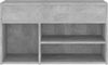 vidaXL Schuhbank Betongrau 80x30x45 cm Holzwerkstoff 808751 Bild 4