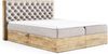 AX LIVING Boxspringbett 180x200 mit Bettkasten Clavio in Beige Bild 2