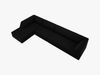 Micadoni Ecksofa Ruby 5-Sitzer Links Samt Salvador Schwarz Bild 4