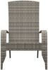 vidaXL Adirondack-Gartenstuhl Grau Poly Rattan 319695 Bild 3