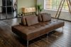 KAWOLA Sofa WIOLO Schlafsofa Daybed Leder dunkelbraun 83 x 110 x 240 cm Bild 5