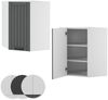 Eckhängeschrank Fame-Line Anthrazit Landhaus 57 cm Vicco Bild 5