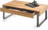 Couchtisch >Calgary< in Eiche, anthrazit - 110x41x60 (BxHxT) Bild 2