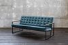 KAWOLA Sofa ARLY Polsterbank Bezug Velvet petrol 80 x 77 x 173 cm Bild 4