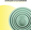 Rührschüssel im ( 3x5er ) Set, Teigschüsseln, 15er-pack Kunststoff Mixing Bowl Set ( 0,7L - 6L ), Stapelbare Salatschüssel Servierschalen für Küche Bild 4