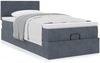 vidaXL Ottoman-Bett mit Matratze Dunkelgrau 90x190 cm Samt 3311670 Bild 4
