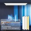 Nettlife LED Panel Deckenleuchte 100/120x30CM Schwarz/Weiß Dimmbar 40W mit Fernbedienung, Dimmbar, LED fest integriert, warmweiß/neutralweiß/kaltweiß Deckenlampe für Wohnzimmer Büro Flur Bild 2