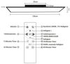 Nettlife LED Panel Deckenleuchte 100/120x30CM Schwarz/Weiß Dimmbar 40W mit Fernbedienung, Dimmbar, LED fest integriert, warmweiß/neutralweiß/kaltweiß Deckenlampe für Wohnzimmer Büro Flur Bild 4
