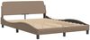 vidaXL Bettgestell ohne Matratze "Hvar" Cappuccino-Braun 140x200 cm Kunstleder 3208006 Bild 5
