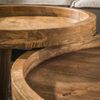 Couchtisch 2er-Set Mantres aus Mangoholz, modern rund, Natur, handgefertigt, Ø 60/80 cm Bild 2
