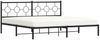 vidaXL Bettgestell mit Kopfteil Metall Schwarz 193x203 cm 376232 Bild 4
