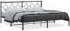 vidaXL Bettgestell mit Kopfteil Metall Schwarz 193x203 cm 376232 Bild 2