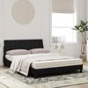 vidaXL Bett mit Matratze "Hanko" Schwarz 120x200 cm Samt 3208588 Bild 3