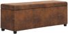 vidaXL Bank mit Staufach 116 cm Braun Wildleder-Optik 281315 Bild 4