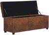 vidaXL Bank mit Staufach 116 cm Braun Wildleder-Optik 281315 Bild 5