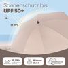 Sekey Sonnenschirm Ø180 cm Balkonschirm Terrassenschirm mit Schutzhülle und Bodenhülse, LxB: 180,00x180,00 cm, UV-Schutz 50+, höhenverstellbar, beidseitig um 30° knickbar Bild 4