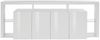 Dmora Kommode Atak, 4-türiges Wohnzimmer-Buffet, Wohnzimmer-Kommode, modernes Kommode, 100 % Made in Italy, 220 x 40 x 80 cm, glänzendes Weiß Bild 5