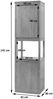 Teak-Hochschrank HWC-M71, Badschrank Badregal Badezimmer, hochwertiges B-Grade-Teak (Kernholz, 20-30 Jahre), 141x41x36cm Bild 3