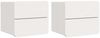 vidaXL Nachttisch 2 pcs Weiß 39 x 34 x 33 cm Massivholz Kiefer 873508 Bild 2