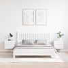 vidaXL Nachttisch 2 pcs Weiß 39 x 34 x 33 cm Massivholz Kiefer 873508 Bild 4