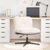 vidaXL Bürodrehstuhl Cremefarben Gelockter wollähnlicher Stoff 4105384 Bild 2