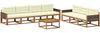 vidaXL Outdoor-Sofagarnitur mit Kissen 8 pcs Natur und Creme 3382398 Bild 2