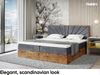 MEBLINI Boxspringbett LOFTY 7 180x200 cm mit Bettkasten - H3/Dunkelgrau Samt Polsterbett - Doppelbett mit Topper & Taschenfederkern-Matratze Bild 3