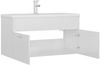 vidaXL Waschbeckenunterschrank Einbaubecken Hochglanz-Weiß Spanplatte [3071294] Bild 5