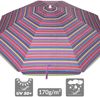 KINGSLEEVE® Sonnenschirm 180cm UV Schutz 50+ Neigbar Strand Garten Strandschirm Balkonschirm Gartenschirm Bunt Bild 3