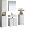 trendteam 4tlg Badset Kommode Waschbeckenunterschrank Spiegelschrank Hochschrank Bild 4