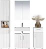 trendteam 4tlg Badset Kommode Waschbeckenunterschrank Spiegelschrank Hochschrank Bild 3