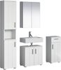 trendteam 4tlg Badset Kommode Waschbeckenunterschrank Spiegelschrank Hochschrank Bild 2