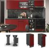Küchenunterschrank R-Line Rot 30 cm J-Shape, AP Eiche Vicco Bild 2