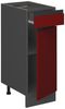 Küchenunterschrank R-Line Rot 30 cm J-Shape, AP Eiche Vicco Bild 4