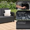 STEELSØN 'Elnath' Gartensofa 2er-Sitzer inkl. Kissen, schwarz/anthrazit, aus Polyrattan Bild 4