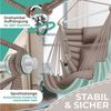 KESSER® 'Haiti' Hängesessel, 360° drehbar, UV-beständig & wasserfest, inkl. 2 Kissen, Tragetasche, Flaschenhalter & Montage-Set, grün/taupe, bis 150 kg belastbar Bild 2