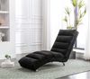 Relaxsessel Sitzfläche 55x148x84 cm, Leinenpolster, sanfte Vibrationsmassage, Schwarz Bild 2