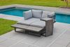 LC Garden 'Sungardo' Gartenlounge-Set inkl. Auflagen, 3tlg., individuell stellbar, Aluminium anthrazit, 70 x 35 x 41 cm Bild 2
