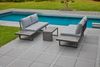 LC Garden 'Sungardo' Gartenlounge-Set inkl. Auflagen, 3tlg., individuell stellbar, Aluminium anthrazit, 70 x 35 x 41 cm Bild 3