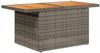 vidaXL Gartentisch Grau 100x55x73 cm Poly Rattan und Akazienholz 366127 Bild 4