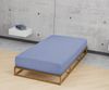 biberna Jersey-Elastic-Spannbetttuch 0077866, blau, 1x 90x190 cm - 100x220 cm Bild 3