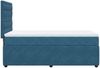 vidaXL Boxspringbett mit Matratze Dunkelblau 100x200 cm Samt 3292278 Bild 5