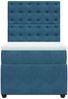 vidaXL Boxspringbett mit Matratze Dunkelblau 100x200 cm Samt 3292278 Bild 4
