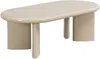 Vente-unique - TABEMI Couchtisch Holz, Platte Beige - B 60 cm x H 40 cm x L 120 cm Bild 3