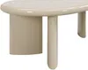 Vente-unique - TABEMI Couchtisch Holz, Platte Beige - B 60 cm x H 40 cm x L 120 cm Bild 5