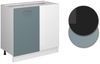 Eckunterschrank R-Line Blau-Grau 86 cm , AP Anthrazit Vicco Bild 5