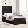 vidaXL Ottoman-Bett mit Matratzen & LEDs Schwarz 90x190 cm Samt 3314218 Bild 4
